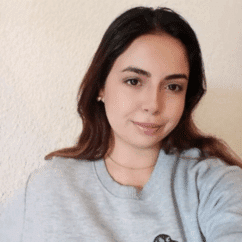 María Fernanda Rodríguez Salinas smiling at the camera against a white background.